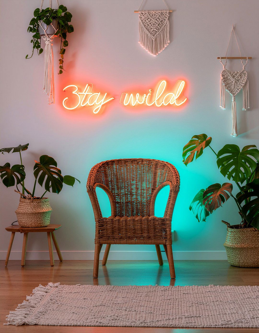 Stay Wild Neon Sign - 30 bedroom neon signs