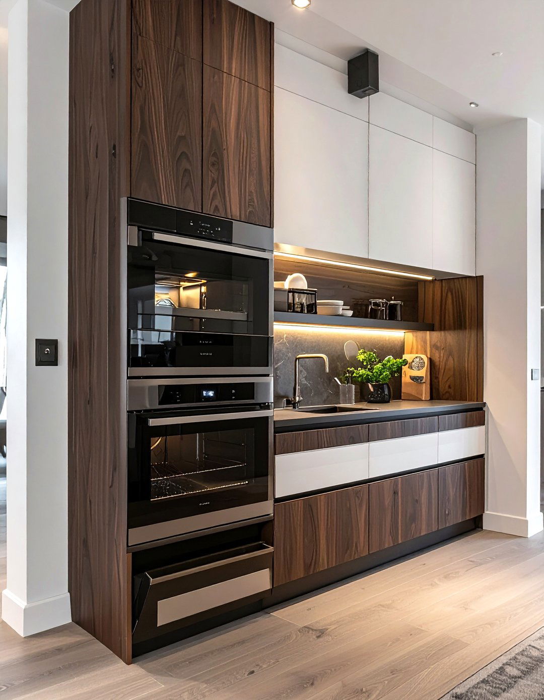 Steam oven with warming drawer - 30 steam oven kitchen ideas