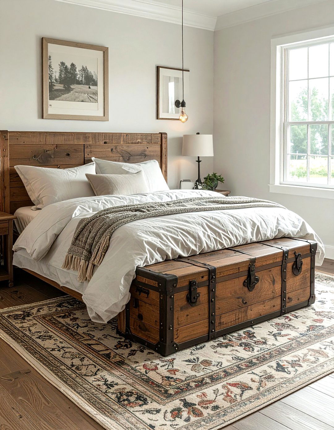 Steamer trunk storage - 30 vintage travel decor ideas