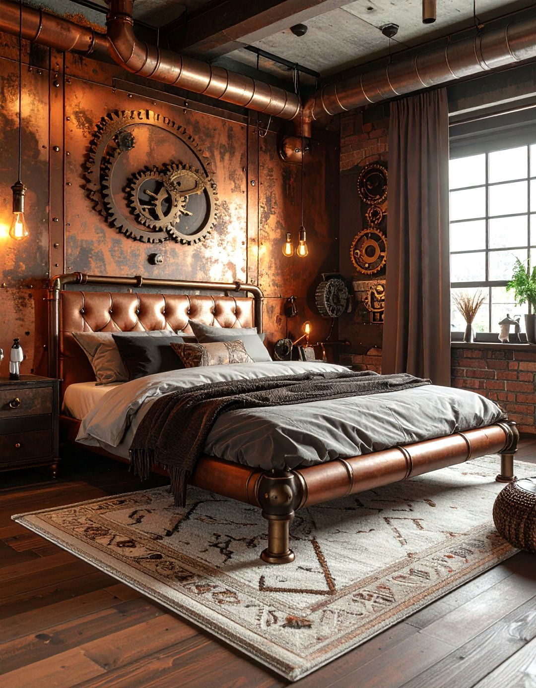 Steampunk Bedroom - 30 nerd bedroom ideas