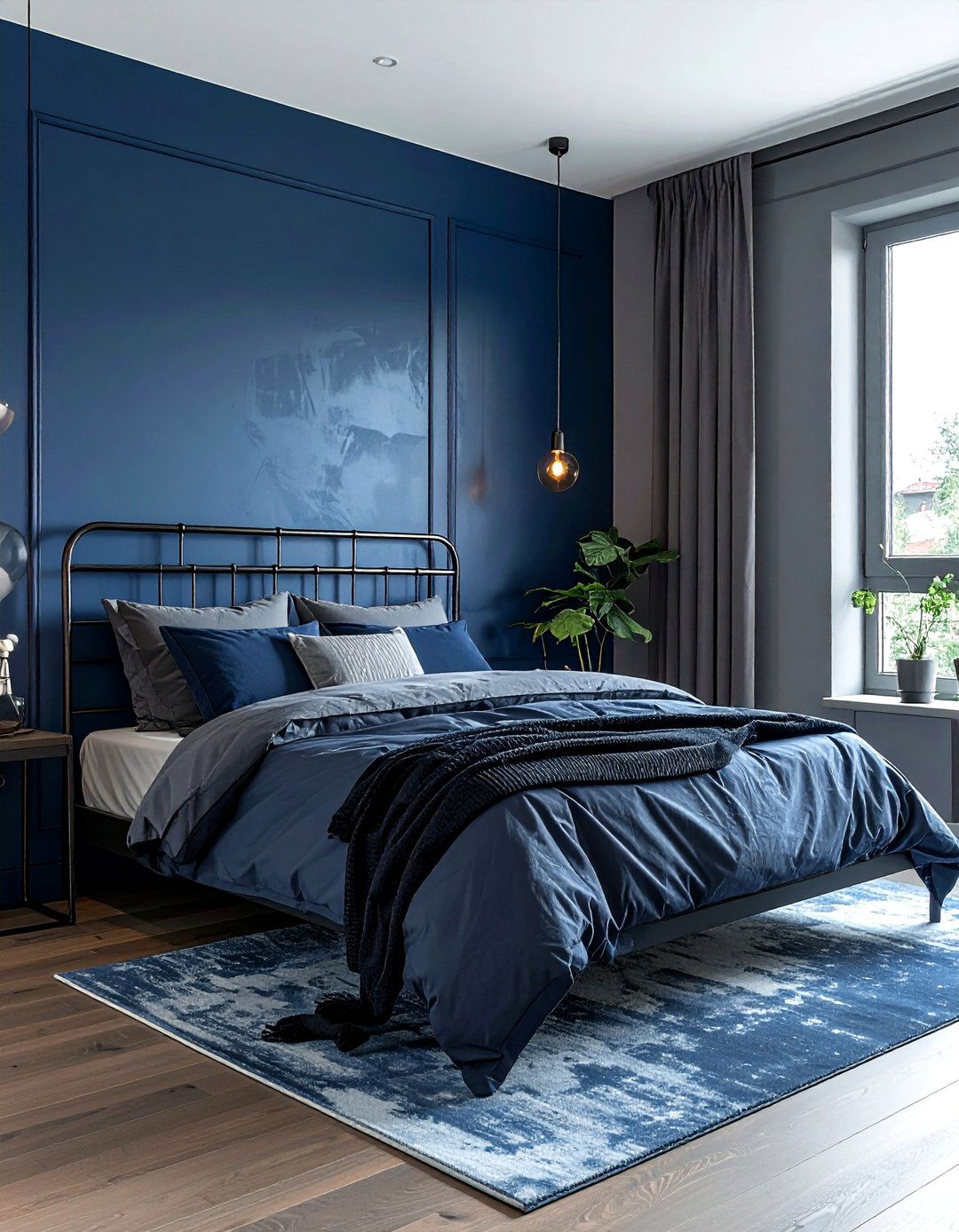 Steel Blue Bedroom - 30 blue bedroom decor ideas
