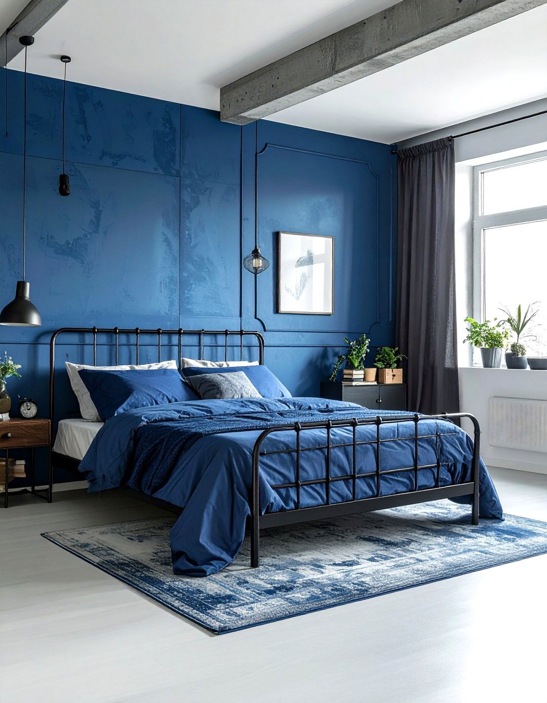 Steel Blue Bedroom - 30 blue bedroom ideas