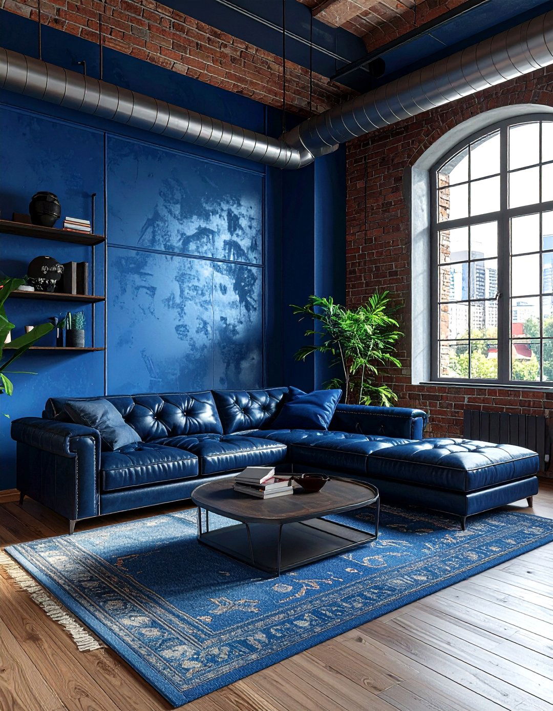 Steel Blue Living Room - 30 blue living room decor ideas