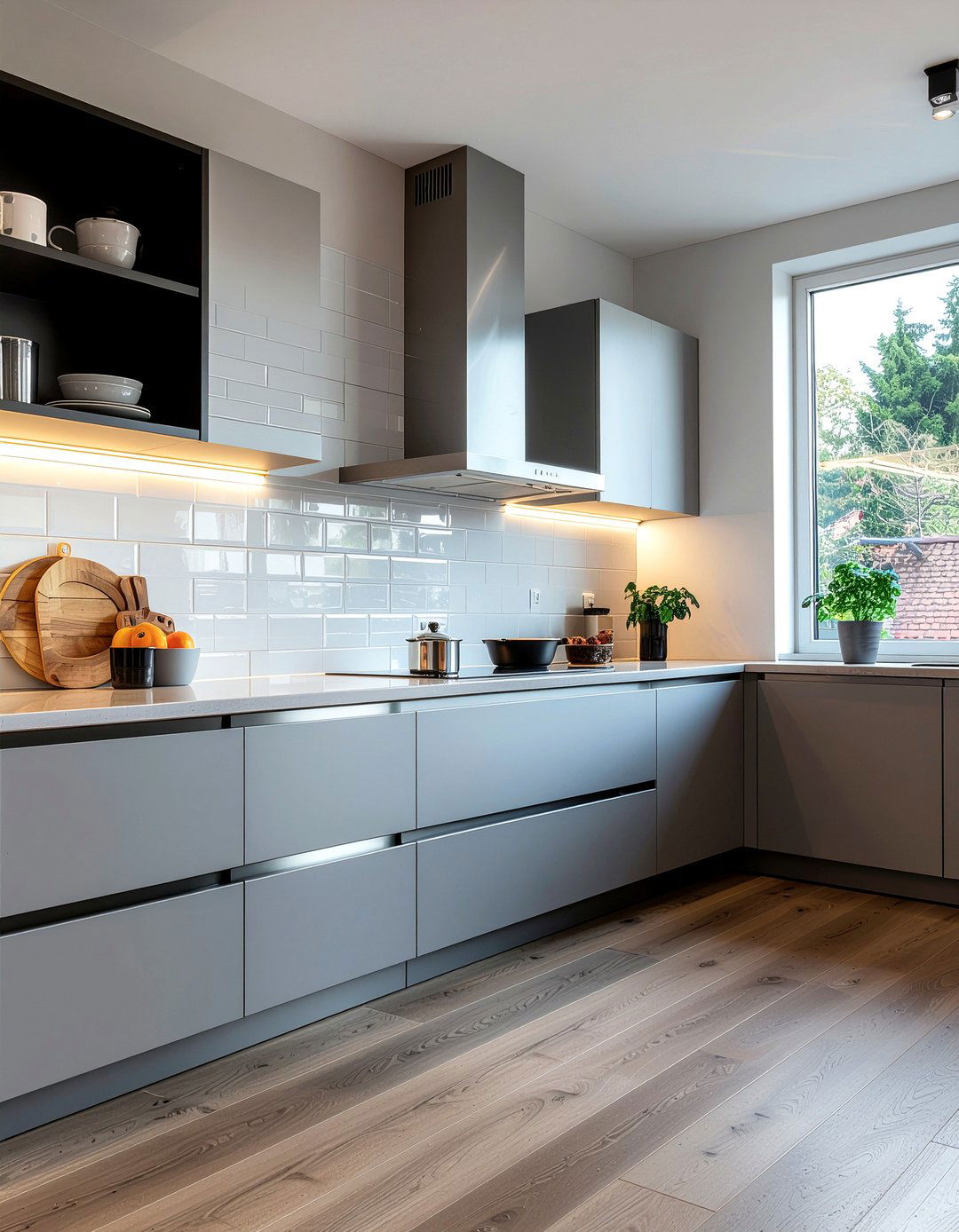 Steel Gray Kitchen Cabinets - 30 gray kitchen cabinet ideas