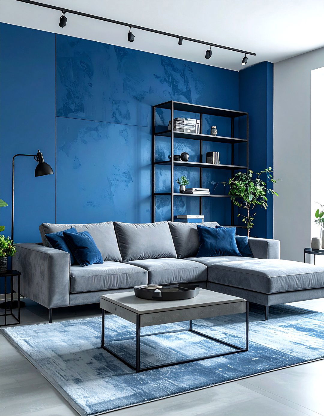 Steel blue living room - 30 contemporary blue living room ideas