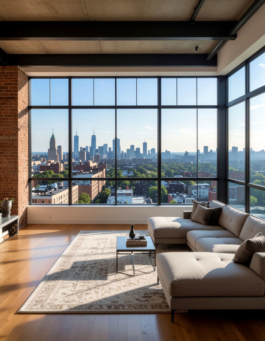 Steel frame window living room - 30 living room natural light ideas