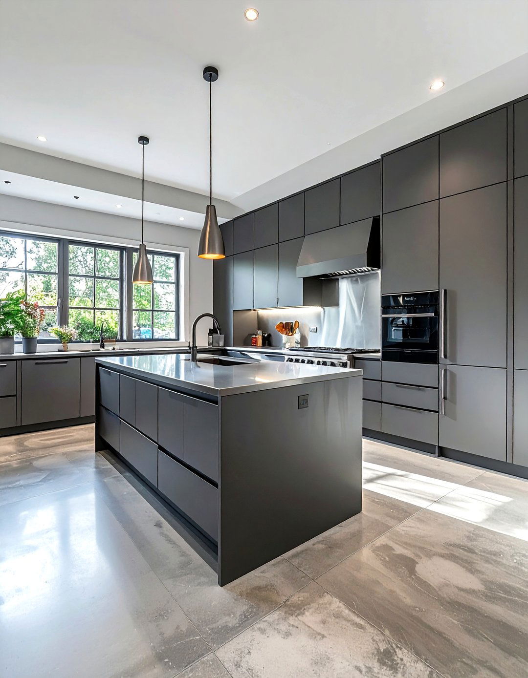 Steel gray kitchen cabinets - 30 cool gray kitchen ideas