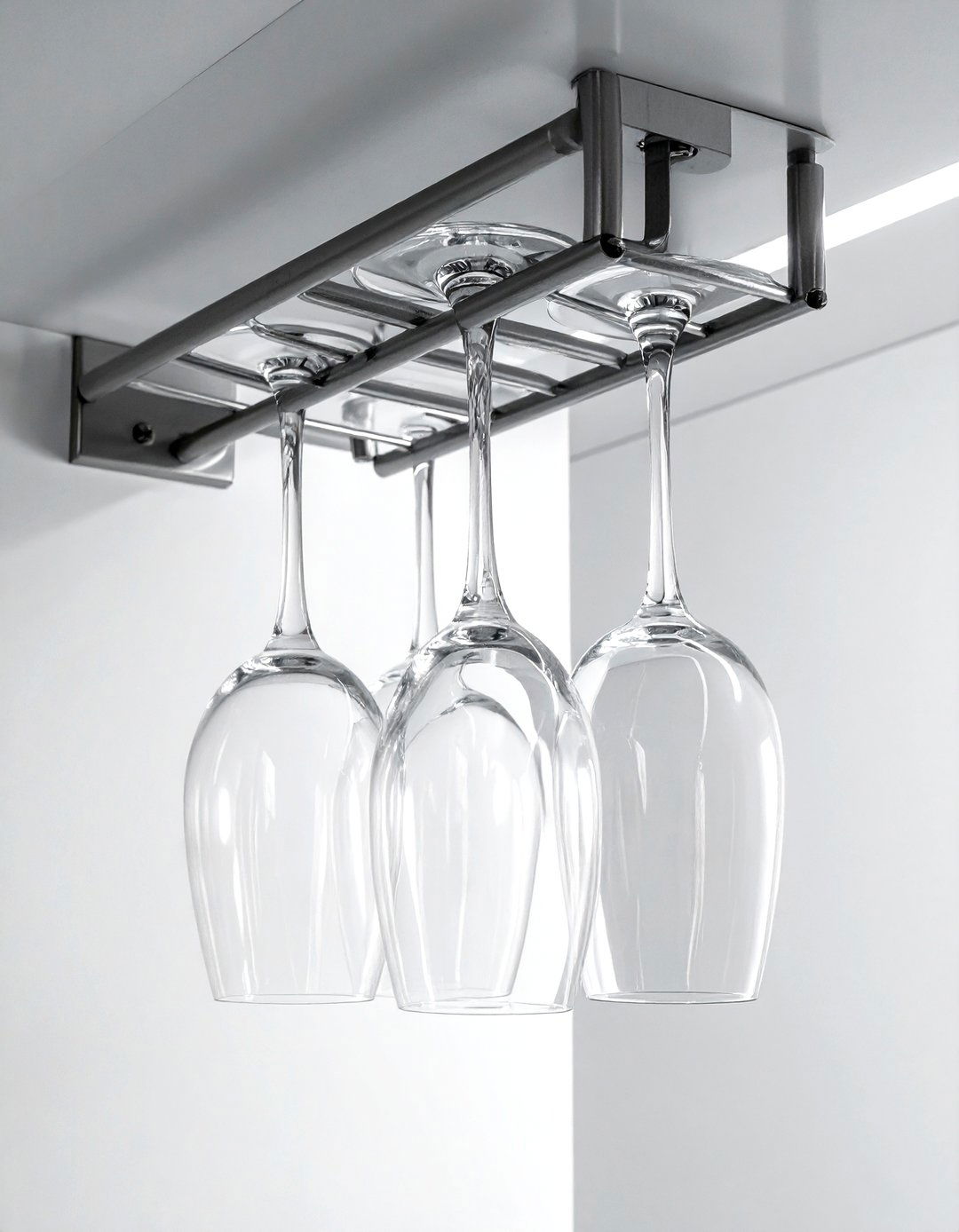 Stemware Hanging Rack - 30 dining room closet organization