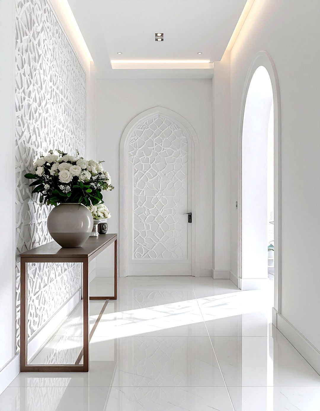 Stenciled wall pattern - 30 paint ideas for walls