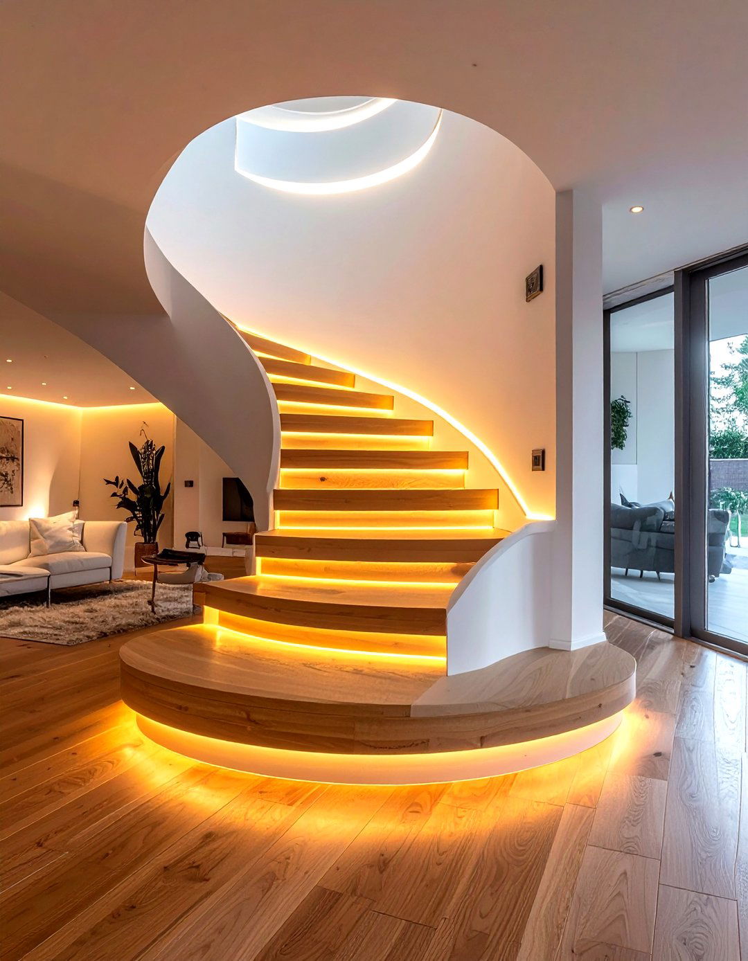 Step Lighting For Sunken Room - 30 living room accent lighting ideas