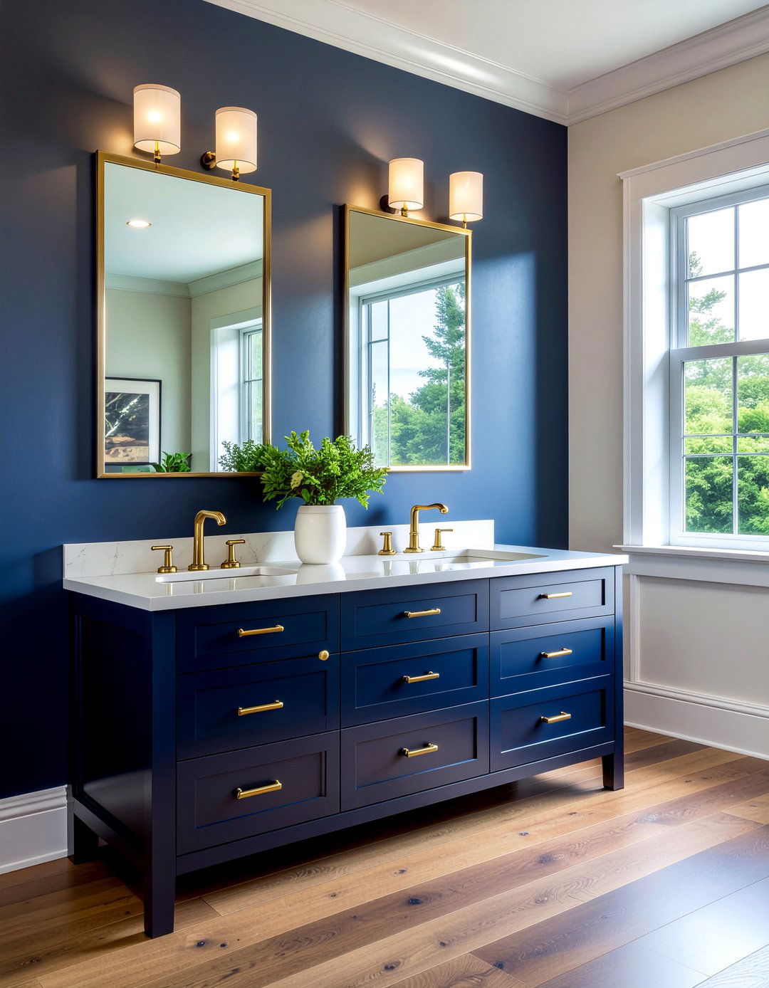 Stock Vanity Cabinet - 30 bathroom high-low mixing ideas