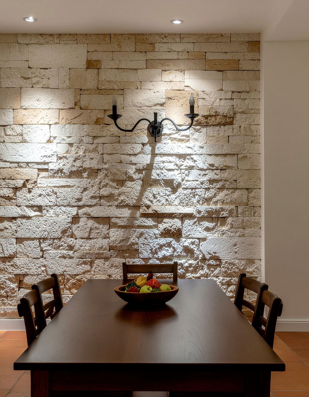 Stone Accent Wall - 30 Mexican dining room ideas