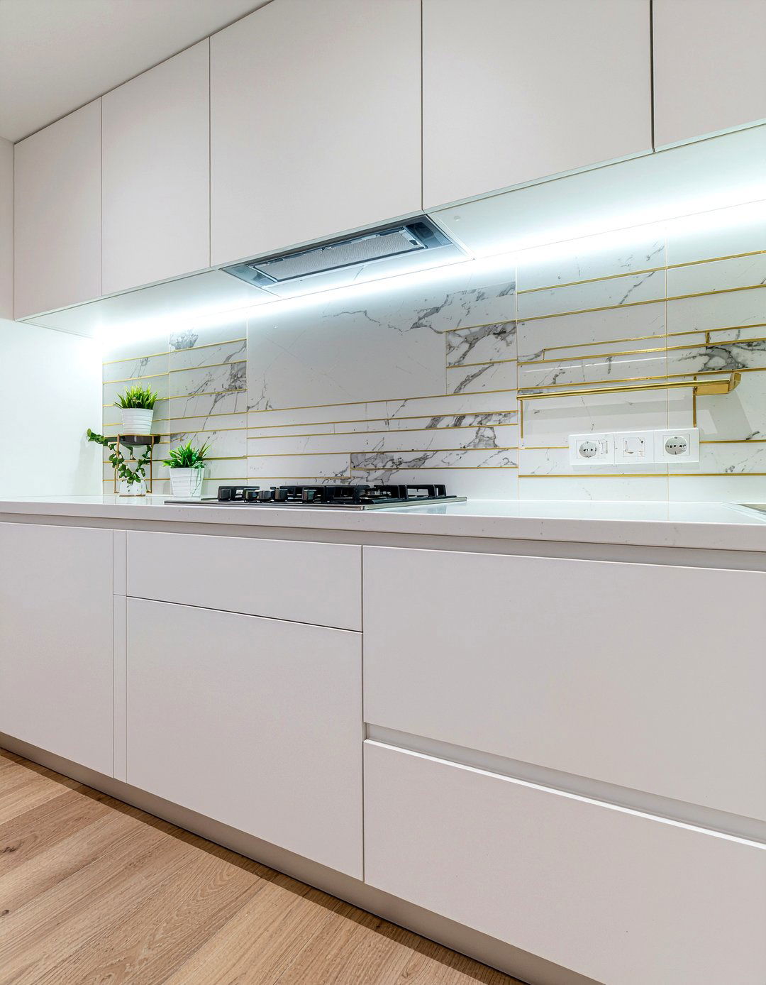 Stone And Metal Backsplash - 30 kitchen finish mixing ideas