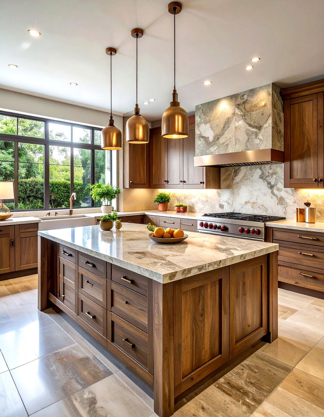 Stone Backsplash Kitchen - 30 cozy kitchen ideas