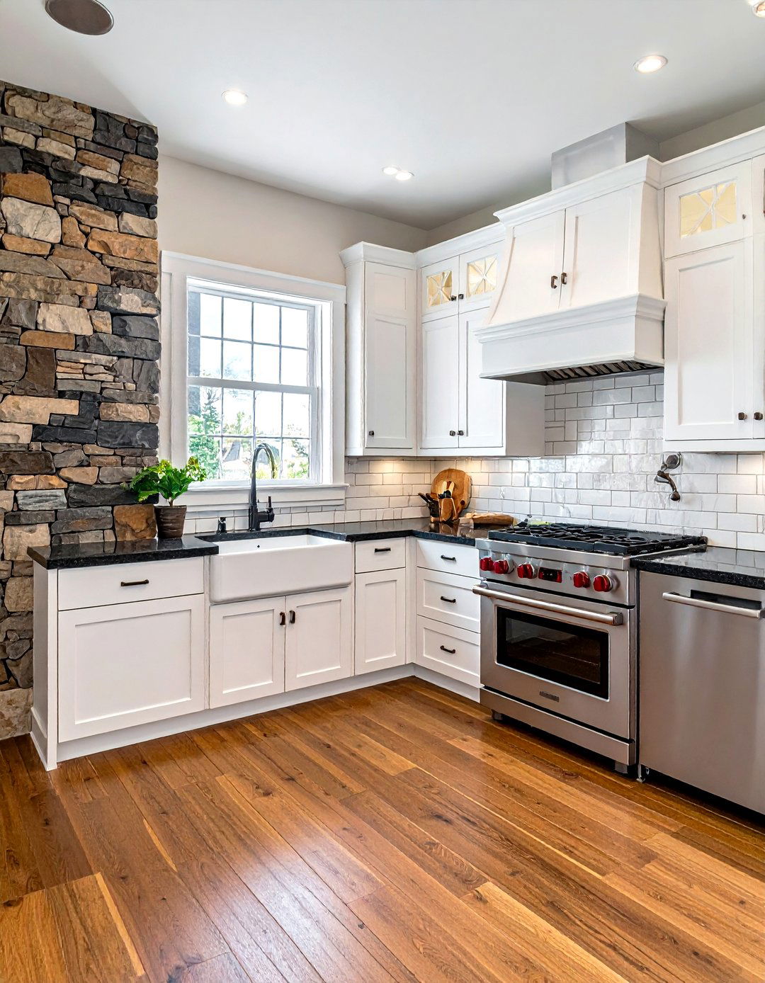 Stone Backsplash Walls - 30 traditional kitchen ideas