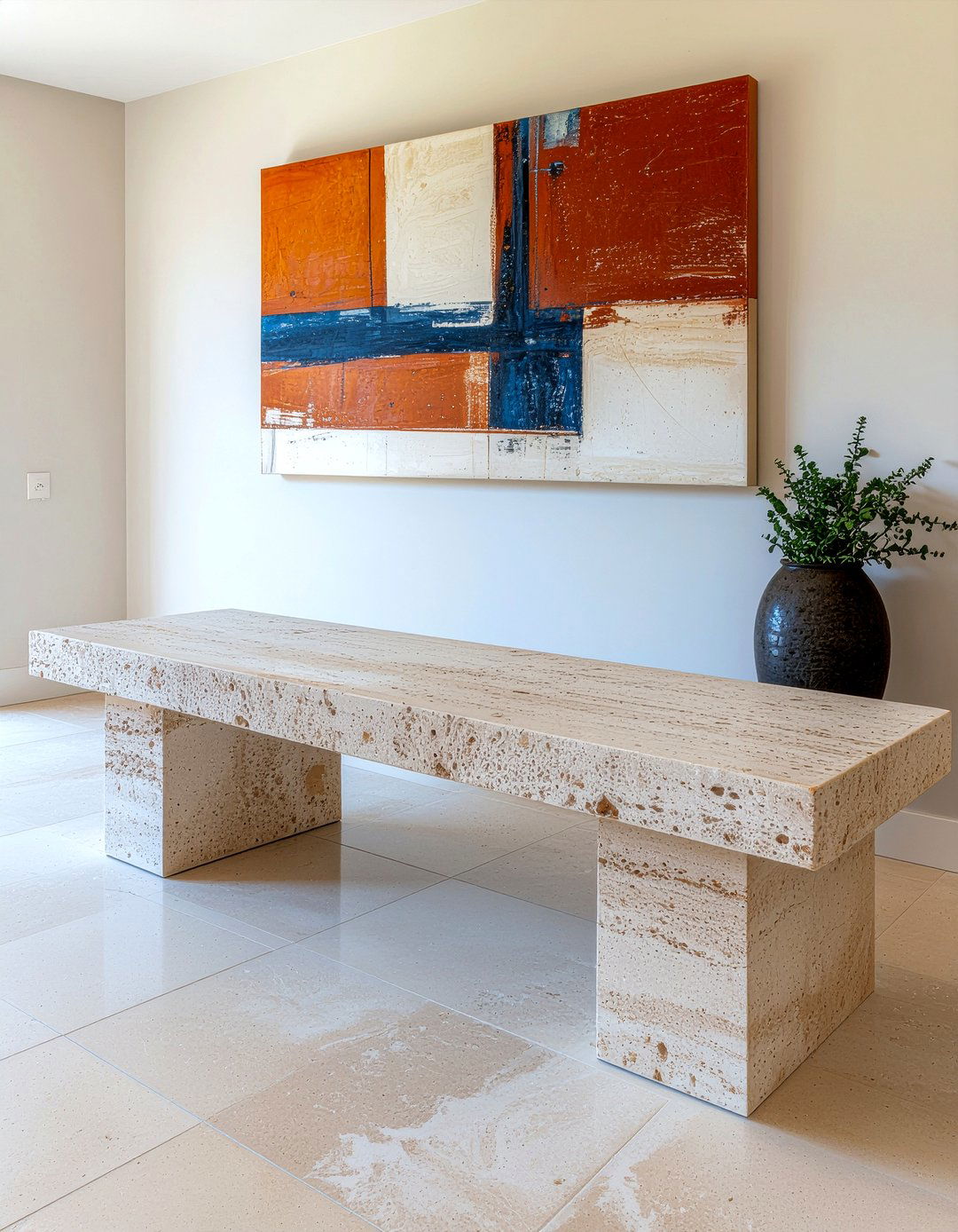 Stone Bench - 30 living room contemporary furniture ideas