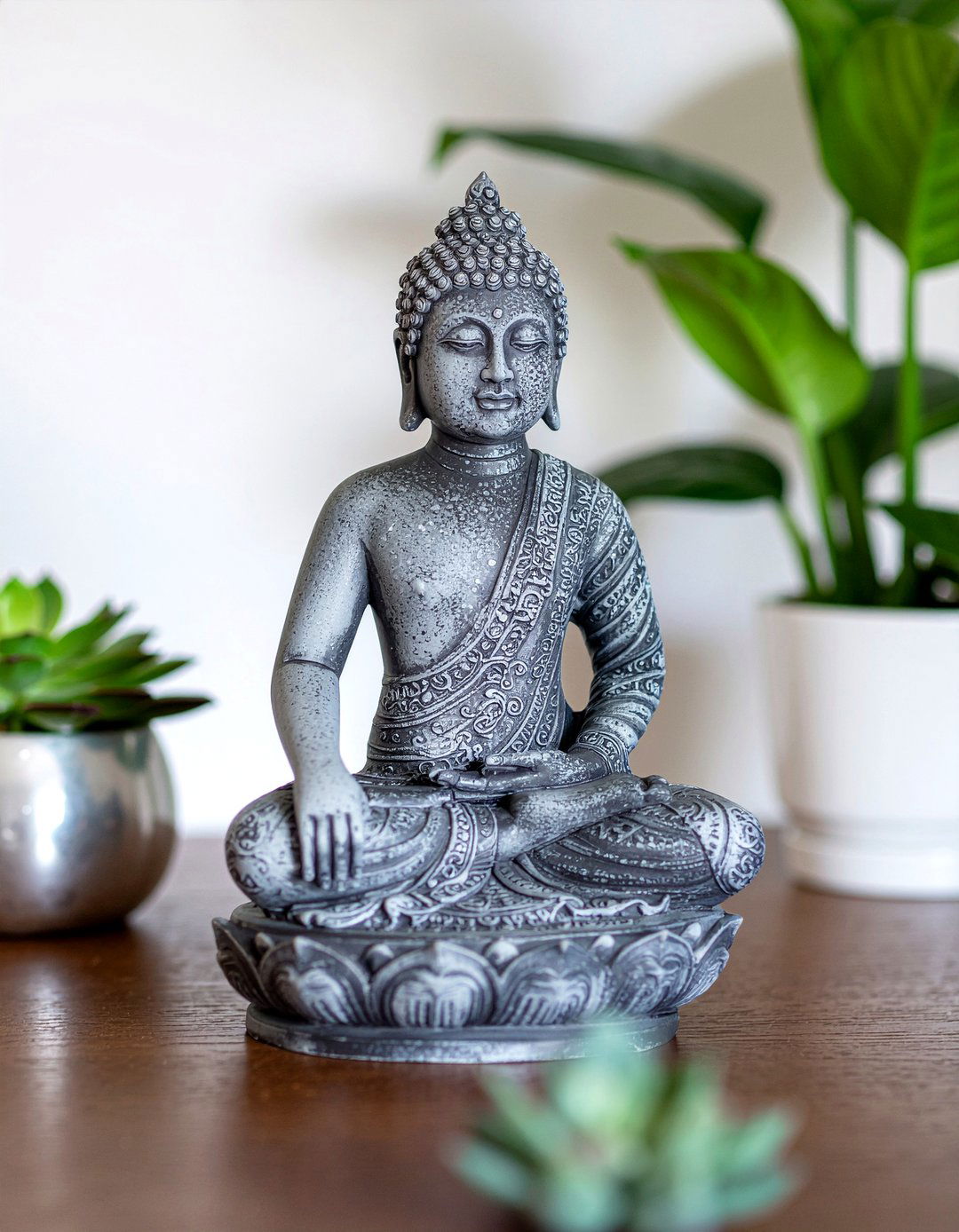 Stone Buddha Statue - 30 Balinese dining room ideas