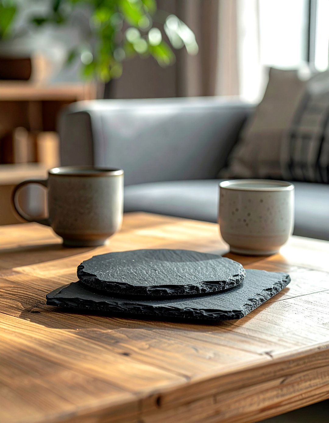 Stone Coaster - 30 mindful decor ideas
