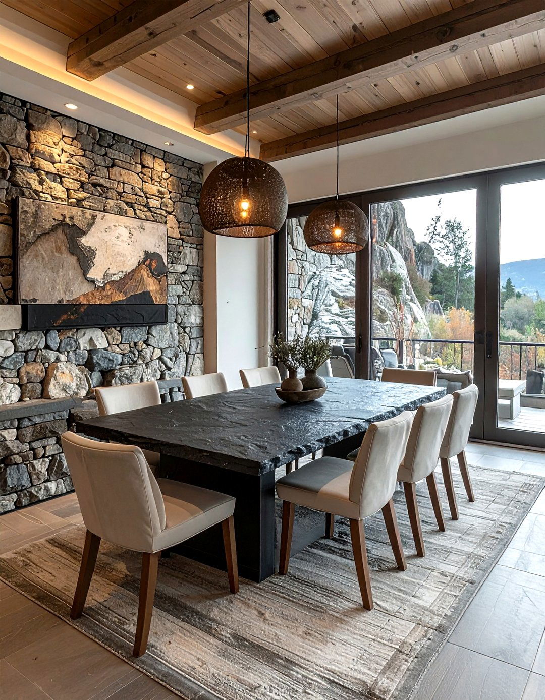 Stone Dining Accents