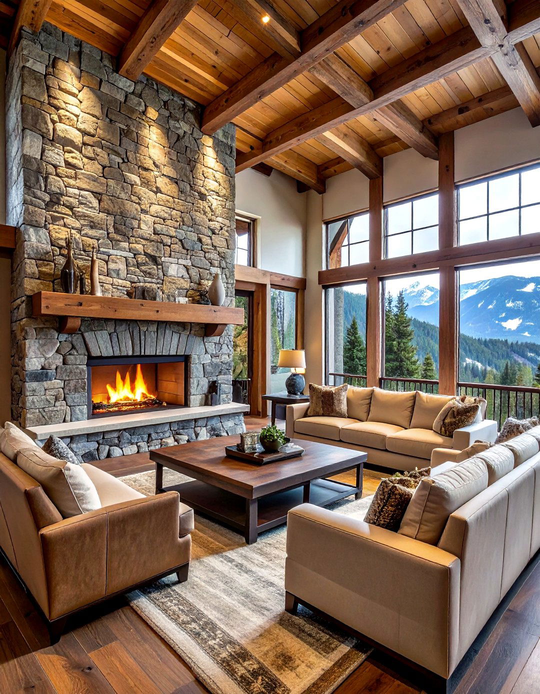 Stone Fireplace Mantel - 30 statement piece ideas