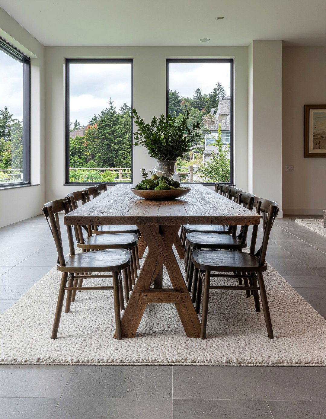 Stone Flooring - 30 relaxed dining room ideas