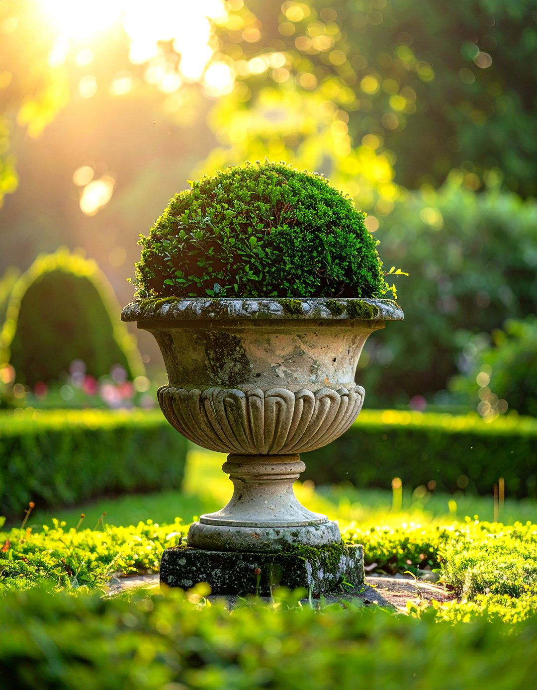 Stone Garden Urn - 30 decorative planter ideas