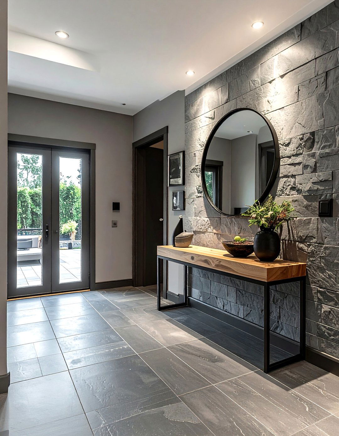 Stone Gray Entryway - 30 neutral color scheme ideas
