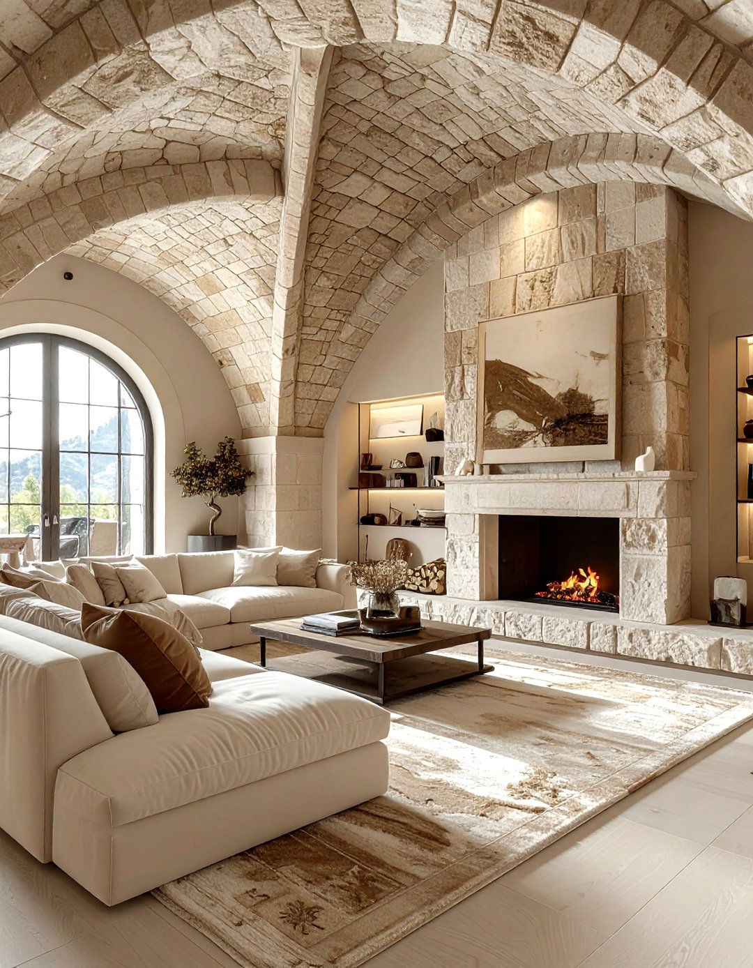 Stone Groin Vault - 30 living room groin vault ideas