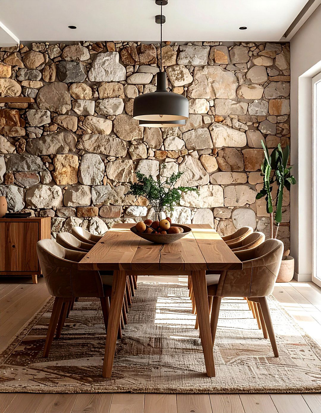 Stone Interior Wall - 30 Spanish dining room ideas