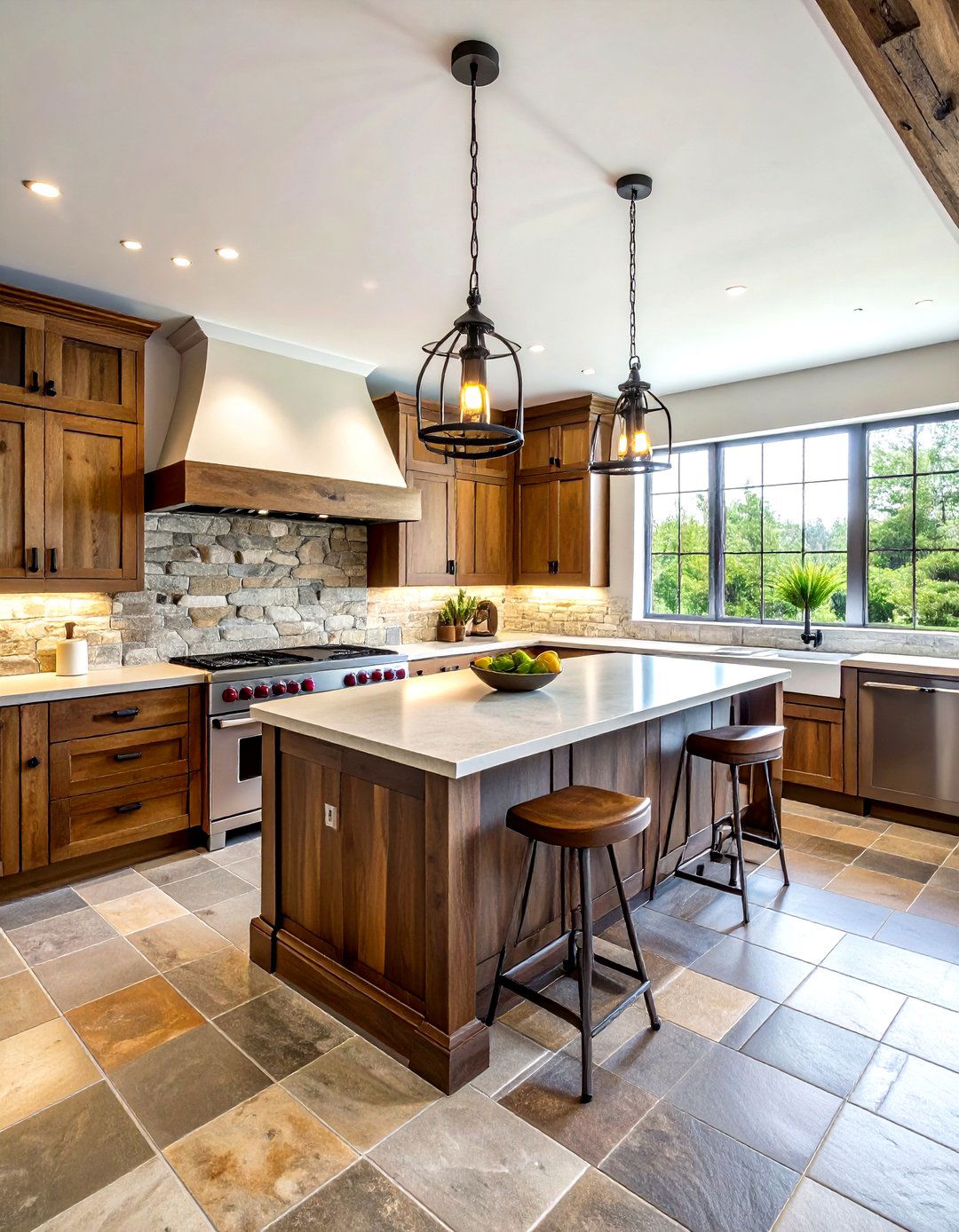 Stone Look Linoleum Kitchen - 30 linoleum floor kitchen ideas