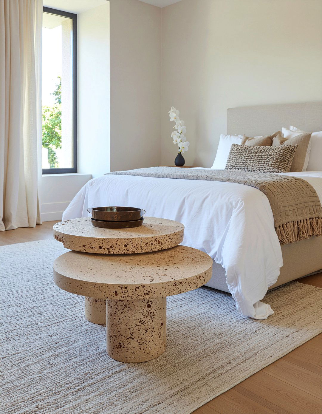 Stone Nesting Tables - 30 bedroom nesting tables