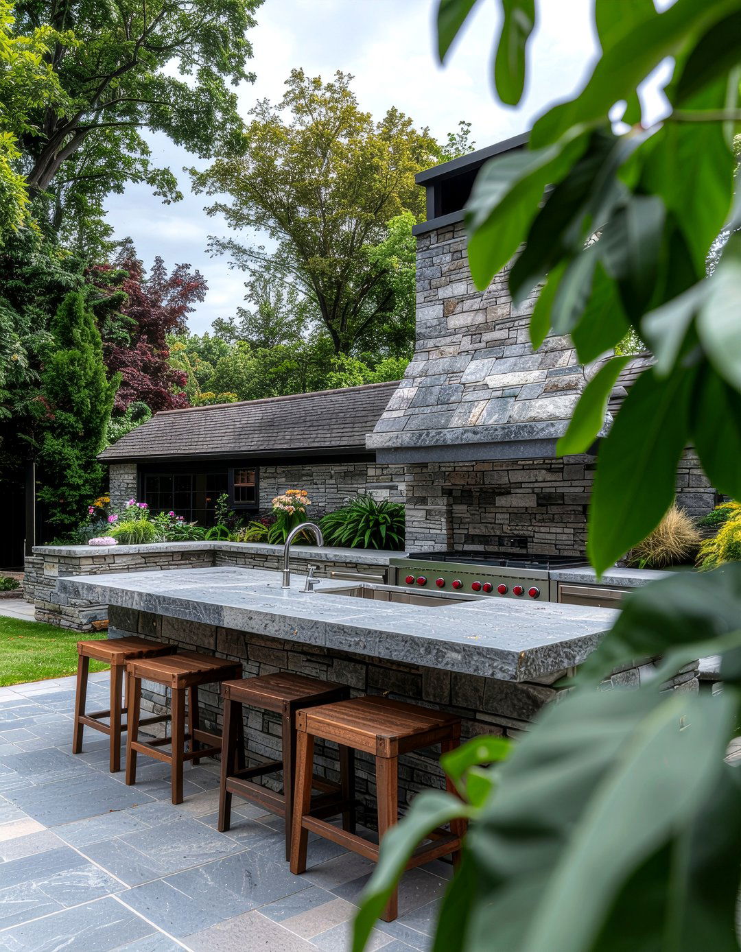 Stone Outdoor Kitchen - 30 outdoor kitchen ideas