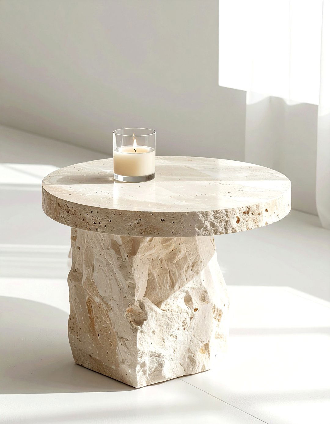 Stone Side Table - 30 living room high end furniture ideas