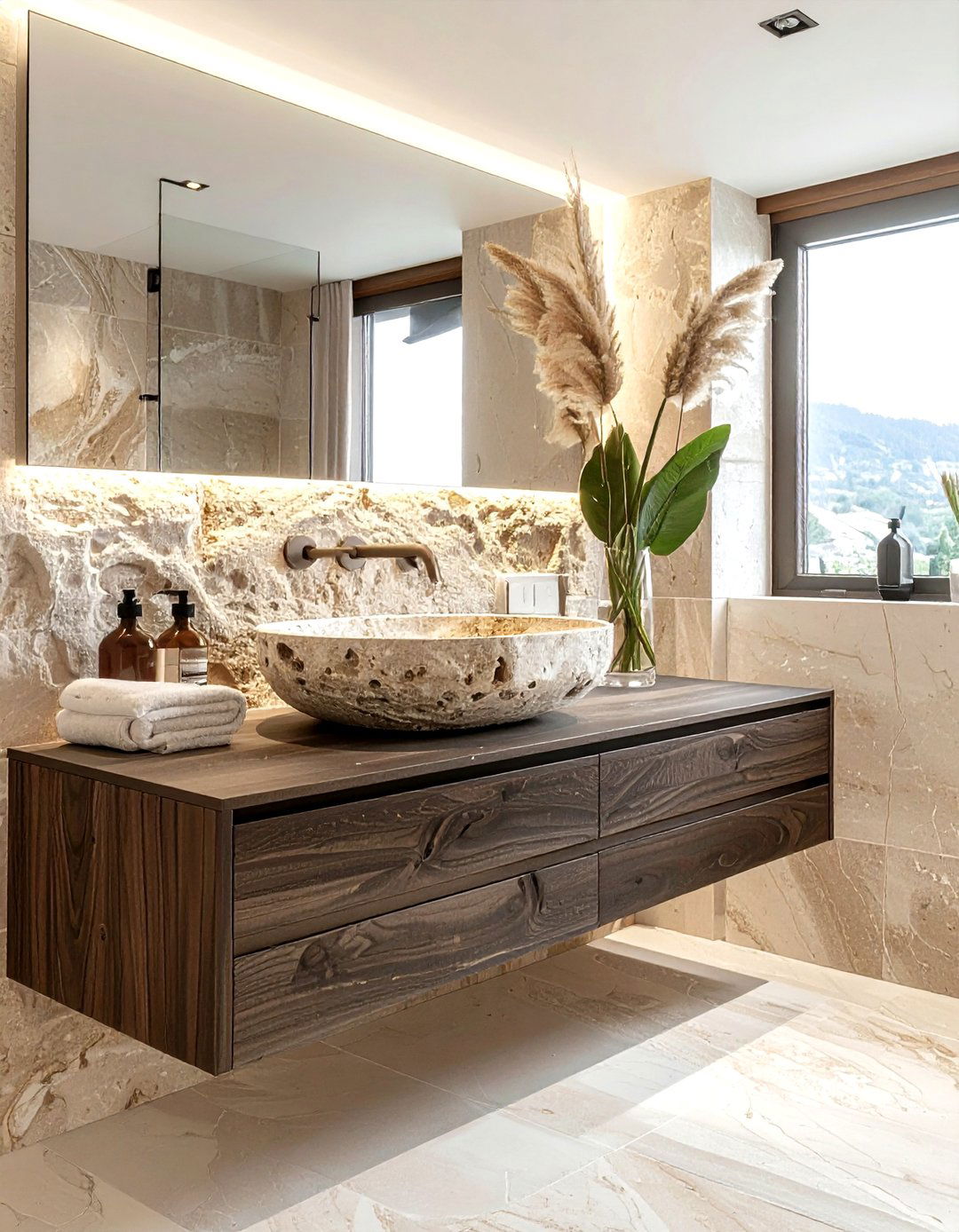 Stone Sink Bathroom - 30 new home decor ideas