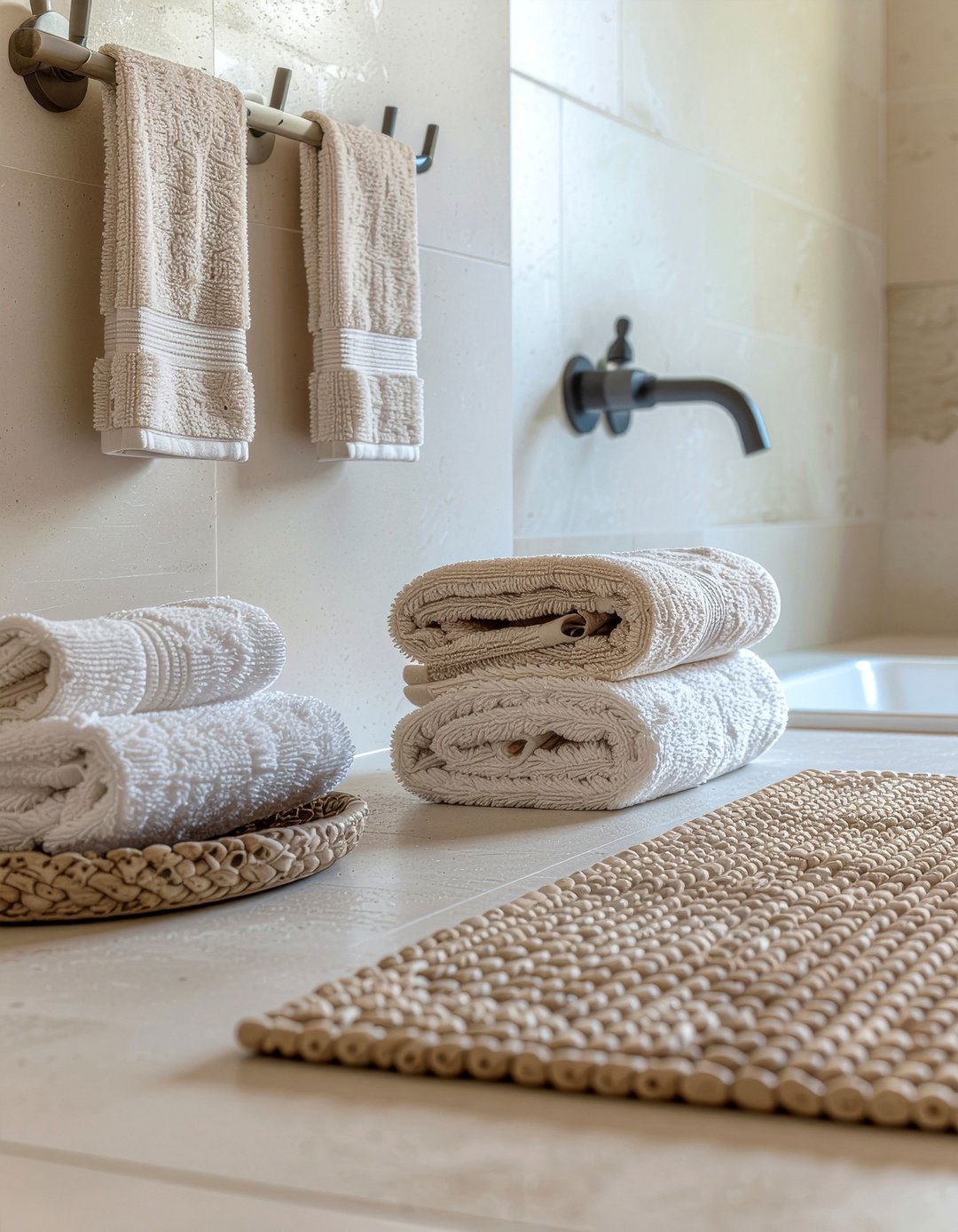 Stone Texture Hook - 30 bathroom towel hook ideas