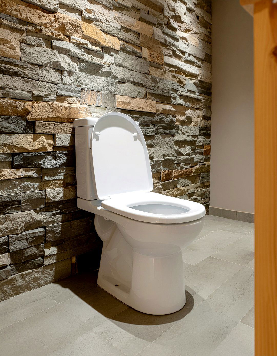 Stone Texture Toilet - 30 bathroom toilet ideas