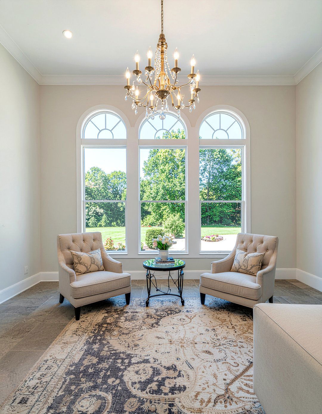 Stone Texture Vinyl Tile - 30 living room vinyl flooring ideas