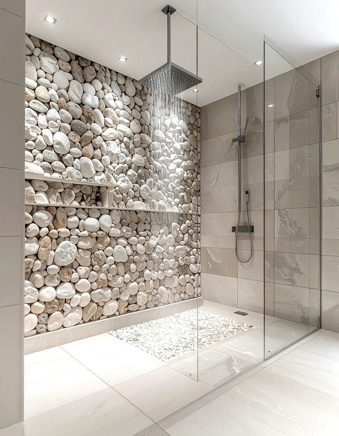 Stone Tile Accent - 30 bathroom soft settings