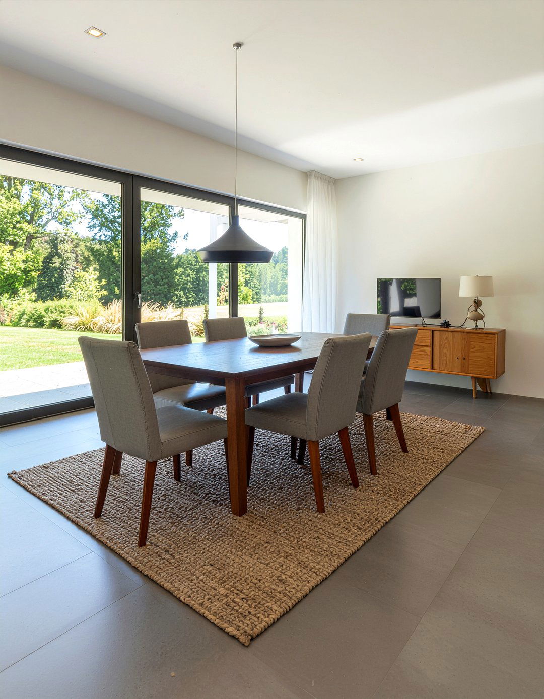 Stone Tile Flooring - 30 dramatic dining room ideas