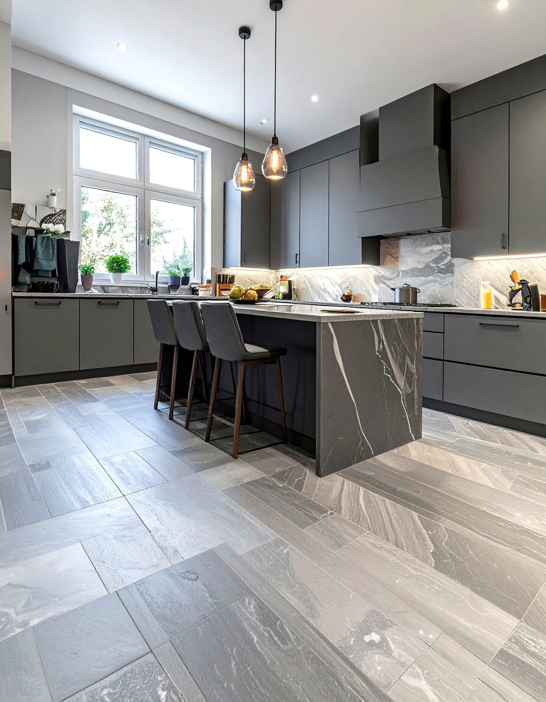 Stone Tile Kitchen Floor - 30 Southern kitchen ideas