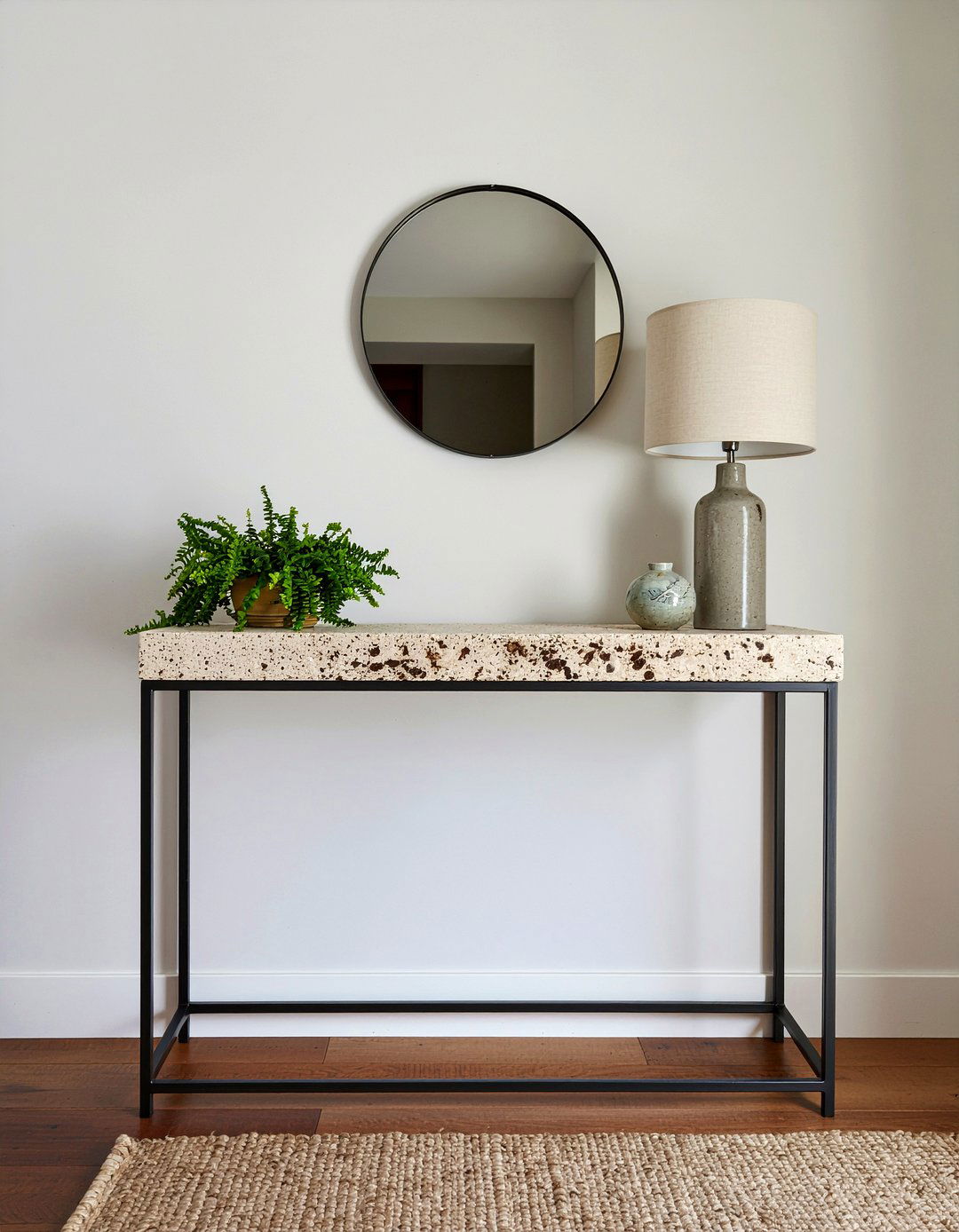 Stone Top Console - 30 living room Mediterranean furniture ideas