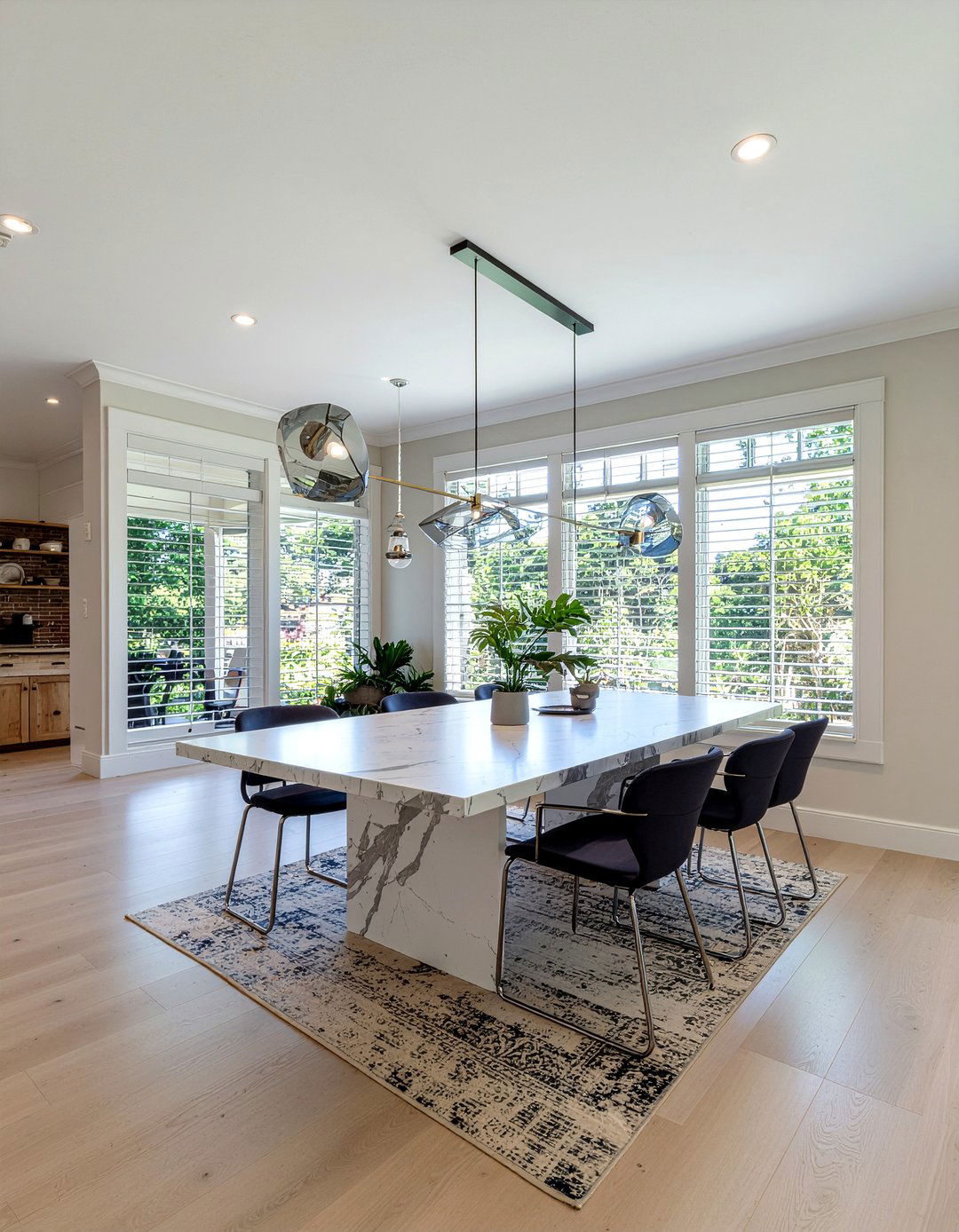 Stone Top Dining Room - 30 cool neutral dining room ideas