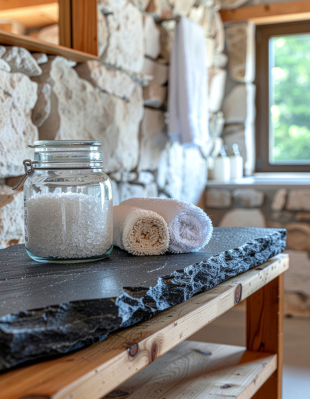 Stone Vanity Plate - 30 bathroom tray ideas