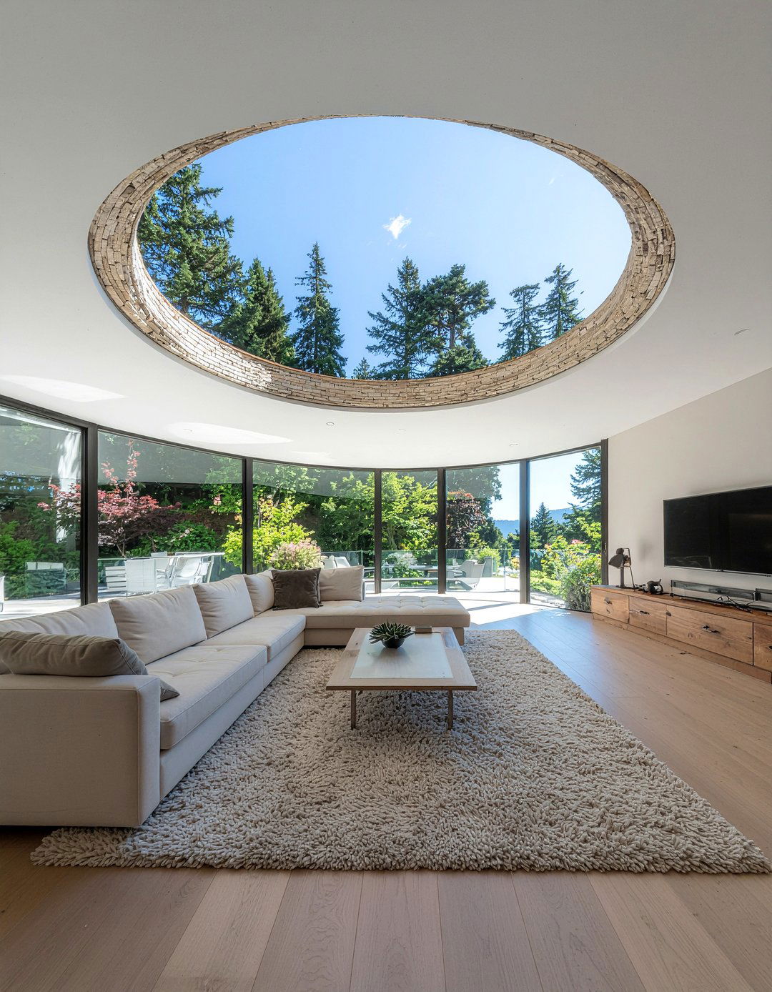 Stone Veneer Dome - 30 living room dome ceiling ideas