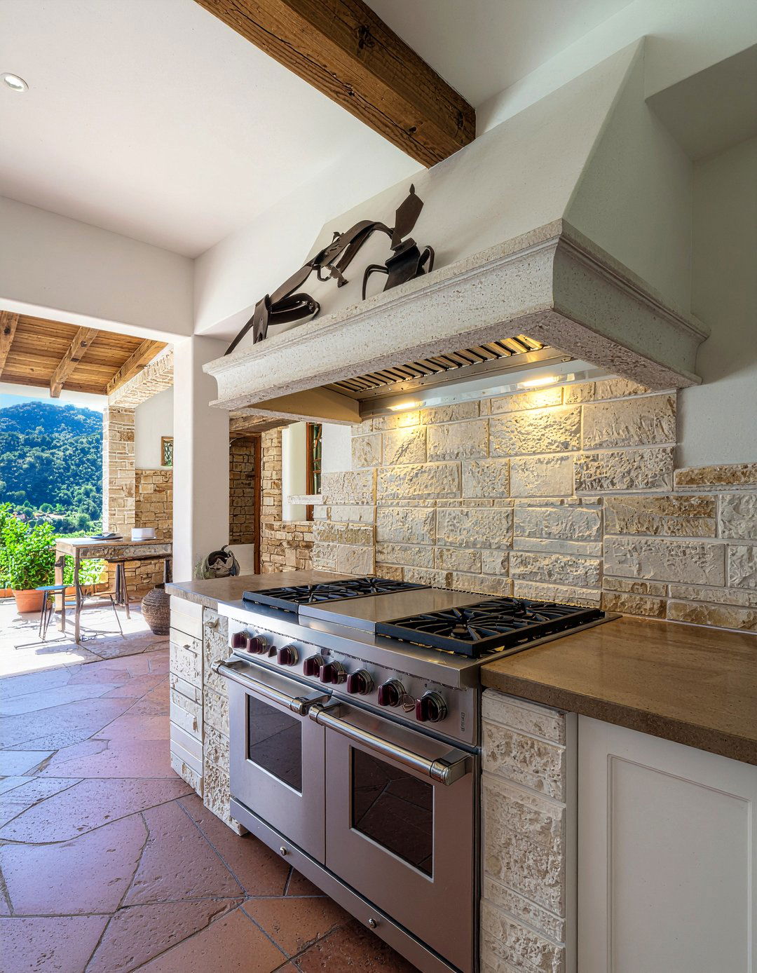 Stone Vent Hood - 30 range hood kitchen ideas