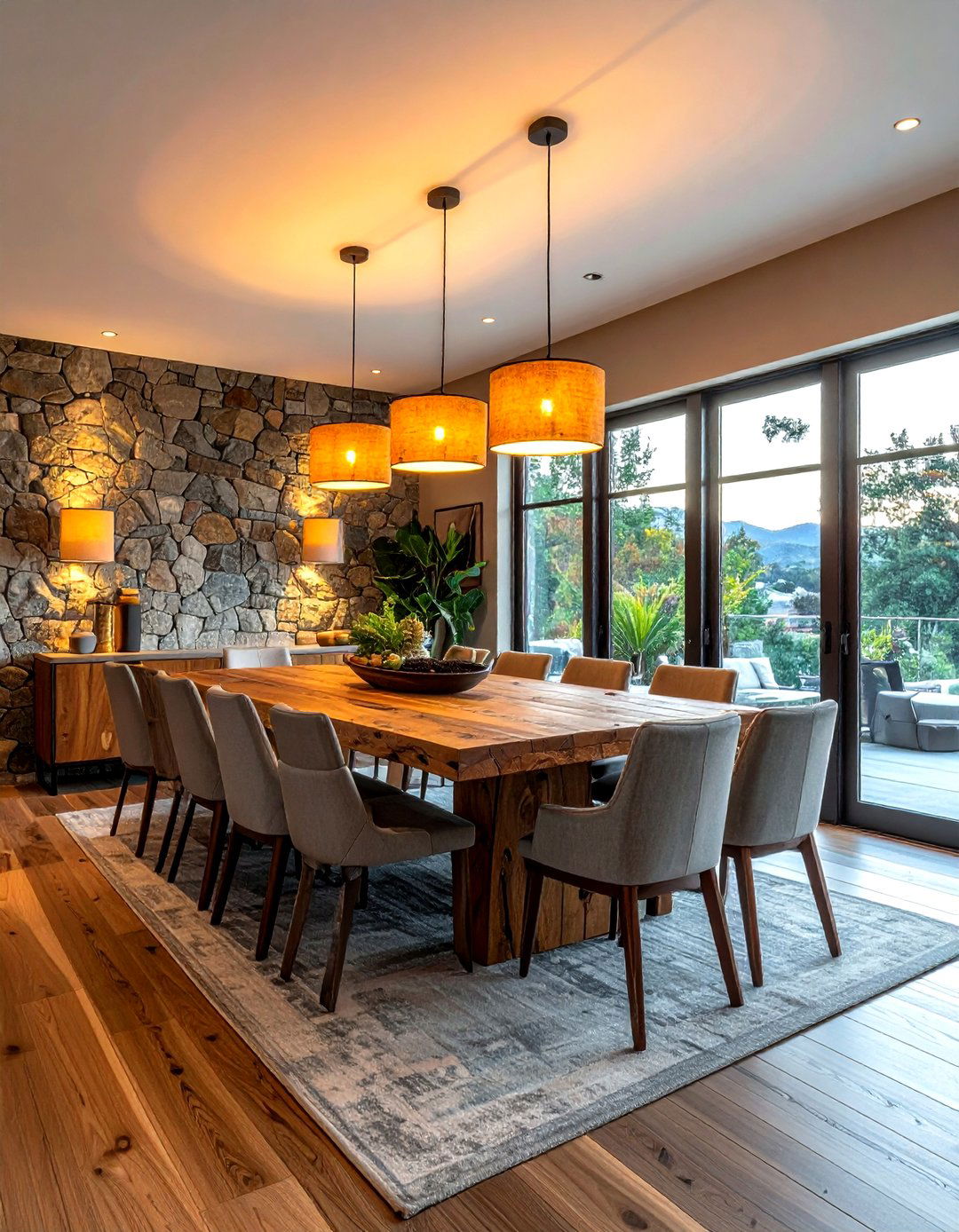 Stone Wall Dining Room - 30 Napa Valley dining room ideas