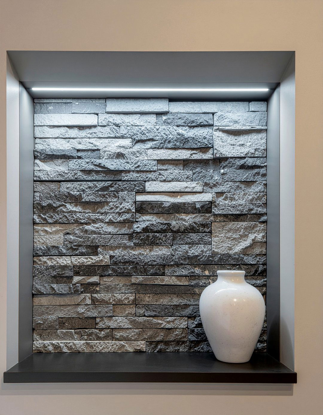 Stone Wall Niche - 30 bedroom wall niches