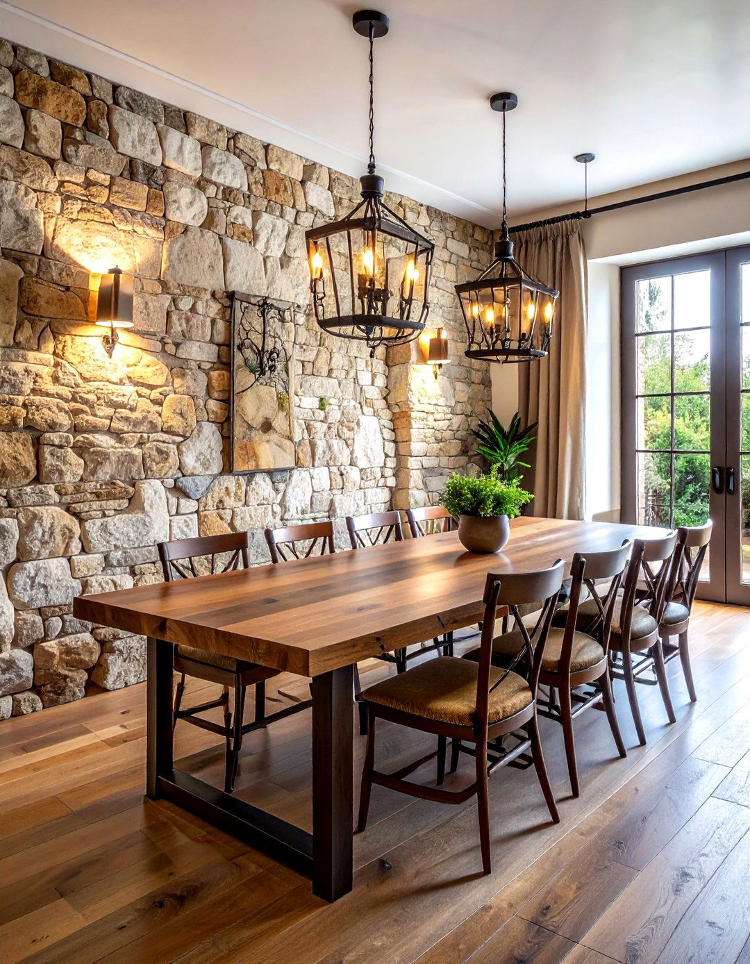 Stone Wall Texture - 30 Provencal dining room ideas