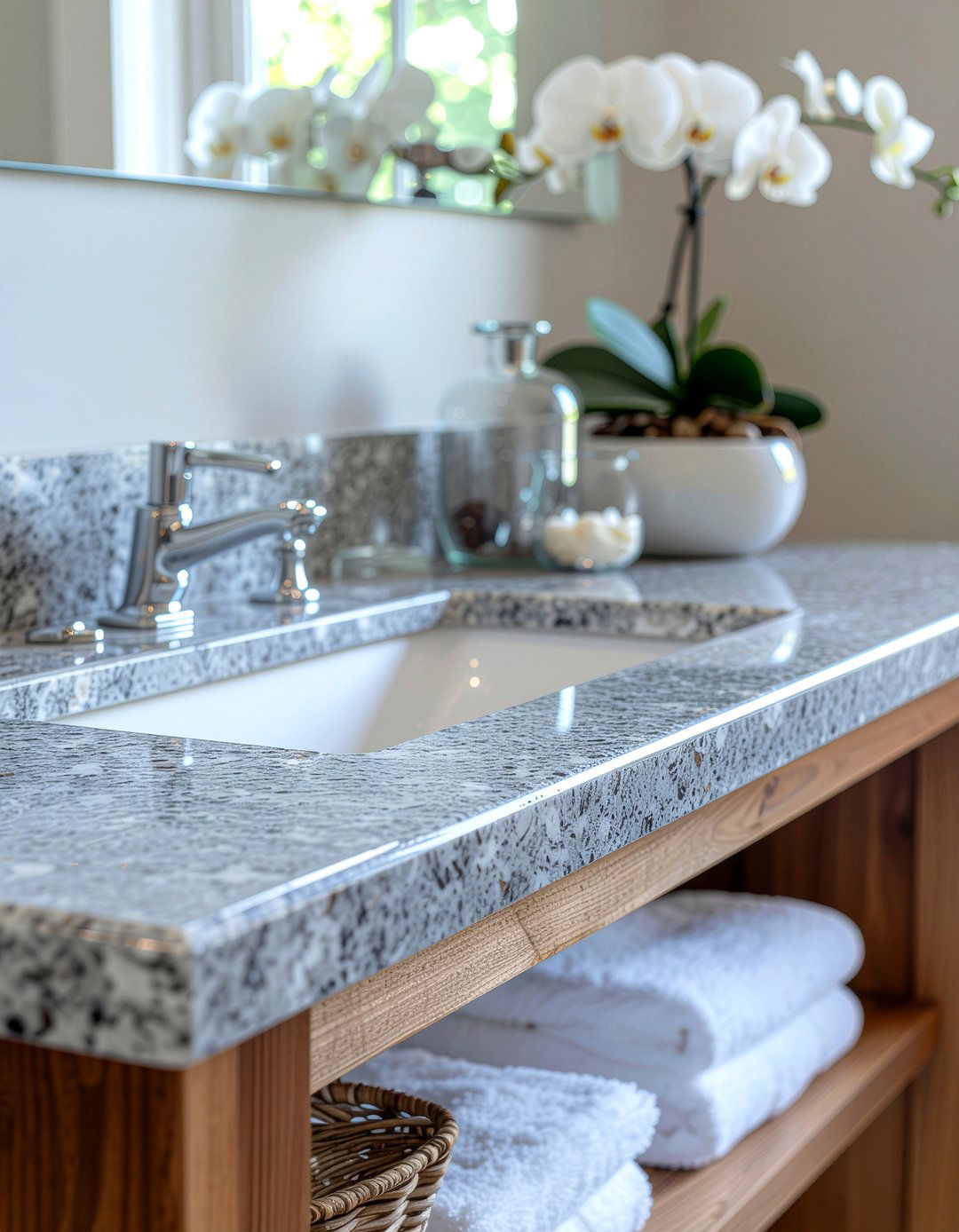 Stone bathroom vanity - 30 everyday decor ideas