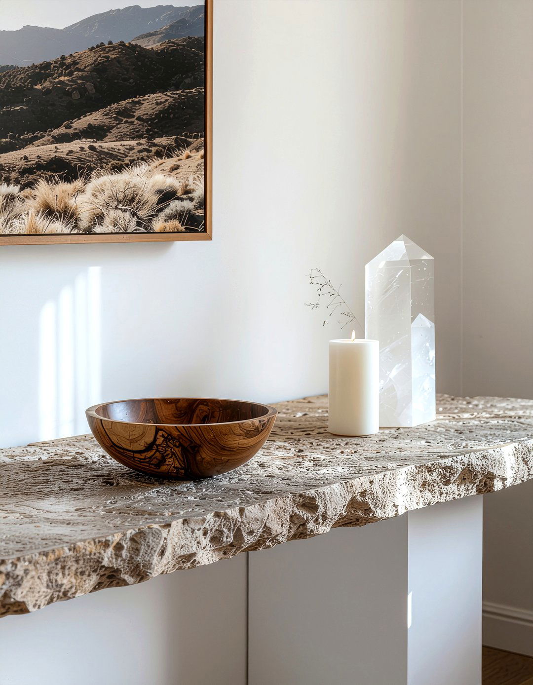 Stone console table - 30 living room console tables